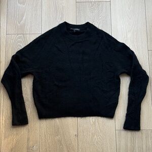 NakedCashmere Brittany Crewneck Lightweight Pullover Crop Sweater 100% Cashmere